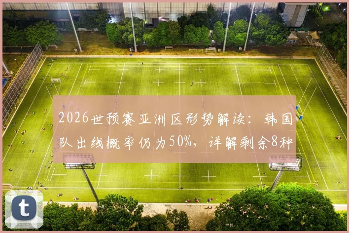 2026世预赛亚洲区形势解读：韩国队出线概率仍为50%，详解剩余8种理论对阵可能性